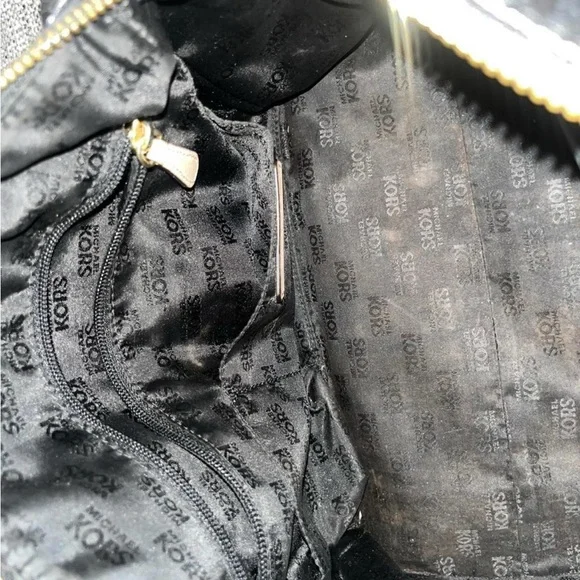 Michael Kors Black Satchel with Tan Accents - Picture 4 of 7